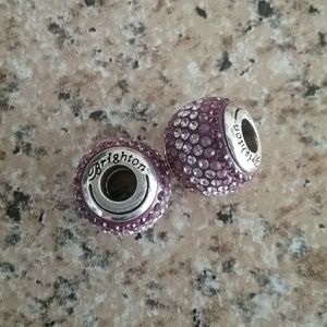 2 New Brighton Purple Swarvorski crystal beads